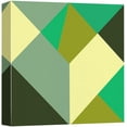 thumbnail image 3 of PixonSign Canvas Print Wall Art Green and Yellow Quadrilaterals Geometric Shapes Digital Art Modern Art Minimalist Colorful Multicolor Neon for Living Room, Bedroom, Office - 24"x24", 3 of 5