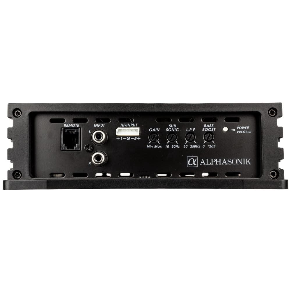 Alphasonik NA4000D  Monoblock 4000W Max Class-D Car Amplifier w/ Remote Bass Knob
