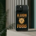 thumbnail image 3 of DistinctInk Clear Case for Apple iPhone 13 Pro MAX (6.7" Screen) - Lion is Most Handsome When Looking for Food, 3 of 9