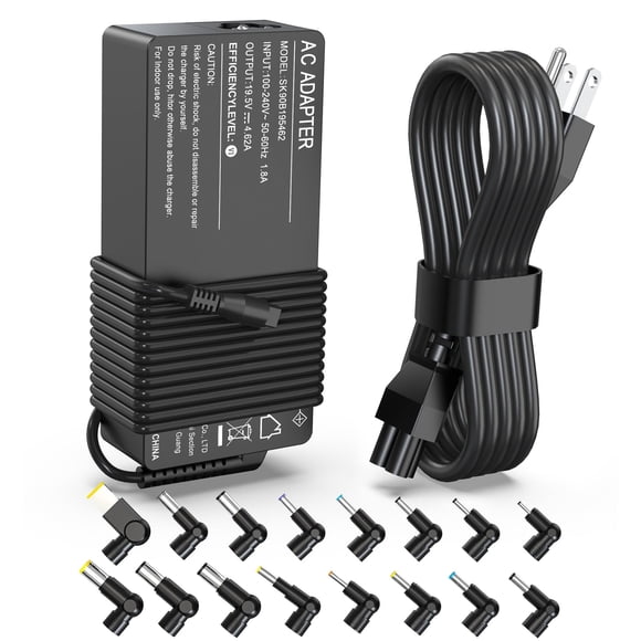 Cargador universal para laptop LHYSFIY de 90W con 16 puntas de alimentación