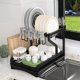 thumbnail image 5 of Estante de secado de platos para encimera de cocina, juego de escurridor de 2 niveles con estante para cuencos de doble capa, estante para tazas Hy, 5 of 5