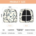 thumbnail image 3 of Blue Leaves Pattern Seat Covers for Dining Room Chairs Set Of 4,Stretch Printed Washable Chair Seat Cover with Elastic Ties and Button,Removable Waterproof Couch Cushion Covers, 3 of 6