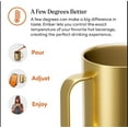 thumbnail image 3 of Ember Temperature Control Smart Mug 2, 10 Oz, App-Controlled Heated Coffee Mug with 80 Min Battery Life and Improved Design, Gold, 3 of 5