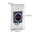 thumbnail image 4 of Exit Button Switch, Contactless Sensor Switch 2 LED Colors Indication  For Various Door Frames For Access Control System, 4 of 8