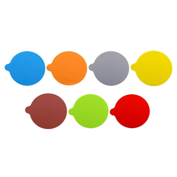 7Pcs Silicone Jar Opener Grippers for Bottle Opening Assorted Color Non-Skid with Excellent Heat