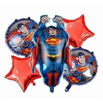 5 PCS 28 inch Superhero Man Super Balloons Super Hero Emblem Foil Balloons Birthday Party Balloons