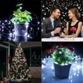 thumbnail image 2 of Rirool 2-Pack 33ft Cool White LED Fairy String Lights, Battery Operated Copper Wire Fairy Lights with Remote, 8 Modes, Timer, IP65 Waterproof Decor for Bedroom, Wedding, Patio, Garden, 2 of 8