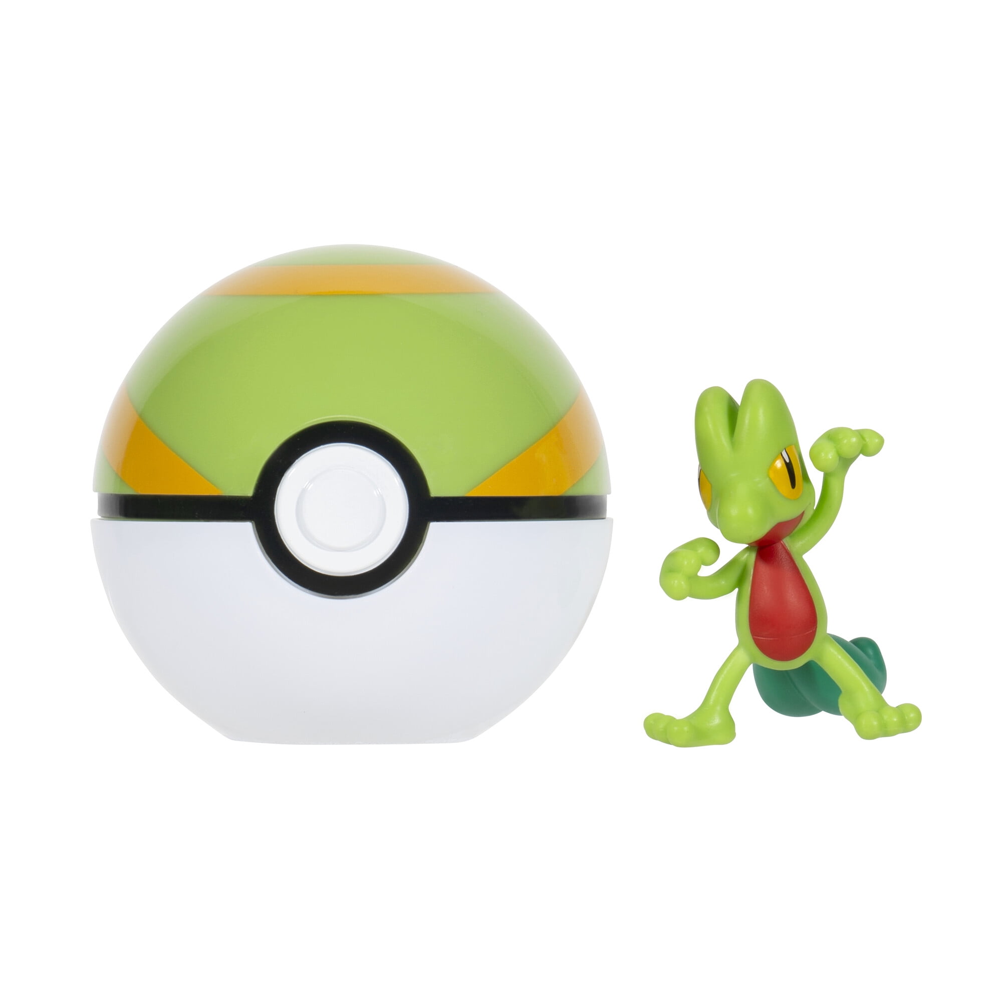 Pokemon Clip ‘N’ Go Treecko and Nest Ball - Includes 2 inch Battle Figure and Nest Ball Accessory