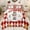 Red, variant on Manfei Merry Christmas Kids Queen Comforter Set, Vintage Red Sqaure Abstract Bedding Sets, Nutcracker Mouse Guard Reversible Bedding Comforter Set, Breathable Home Decor, 3pcs
