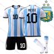 thumbnail image 1 of Världscupvinnare2022Argentina3-stjärnigafotbollströjanr10Messi, 1 of 2