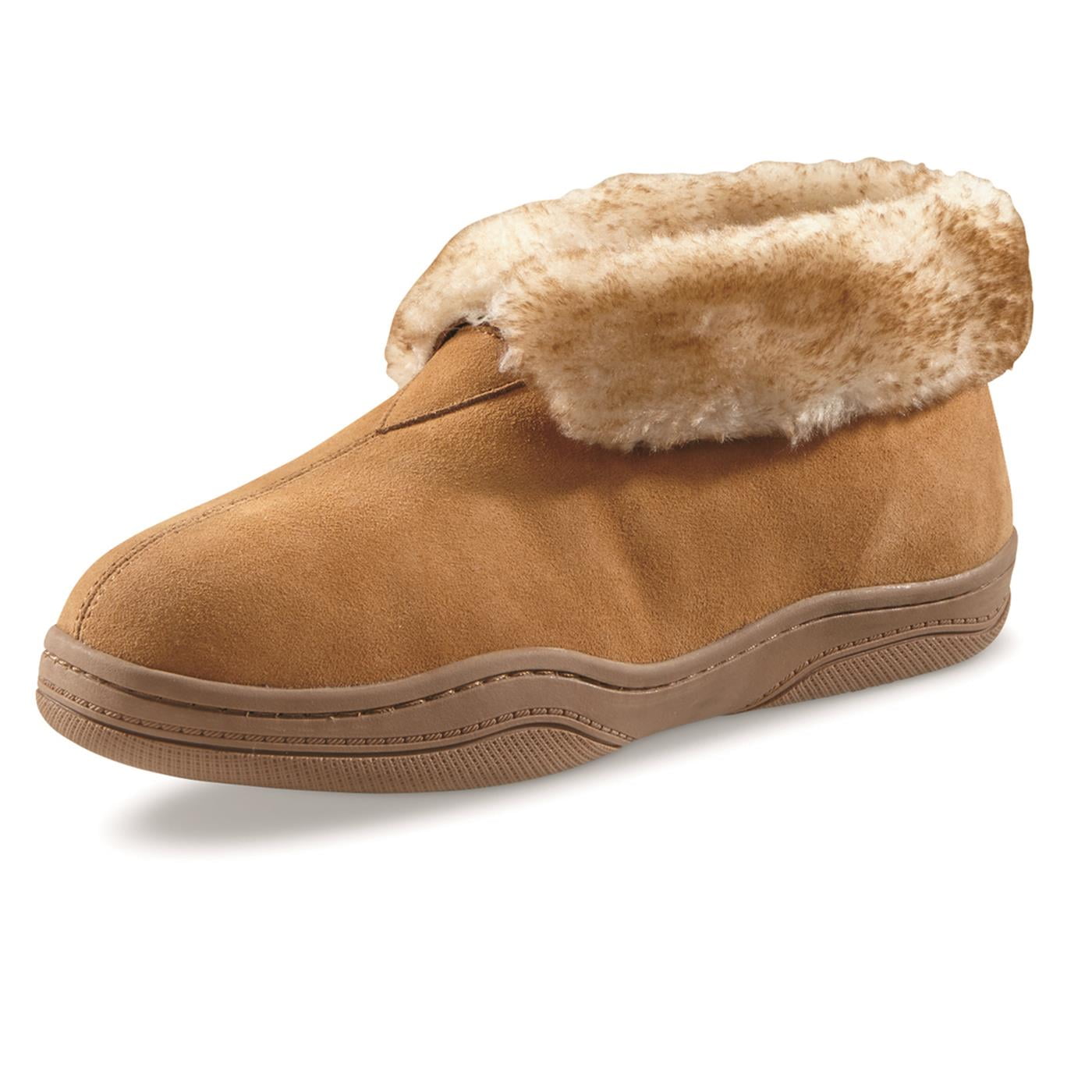 Guide Gear Men's Roll Bootie Slippers Chestnut 11D     (Medium)