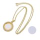 thumbnail image 1 of Collar con colgante de sublimación redondo giratorio en blanco con transferencia de calor personalizada, 1 of 5