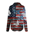 thumbnail image 5 of Leey-World 4th Of July Button Down Shirts for Women 250 Years 1776-2026 250th Birthday Eagle Liberty Bell T-Shirt(Dark Blue,S), 5 of 6