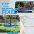 thumbnail image 5 of Plexalife Trampoline Safety Enclosure Set including Trampoline Net, 6 Trampoline Poles (with 6 pole caps) Trampoline Pole Foam Sleeves - Fits 15ft Round Trampoline Frame - Installs Inside the Frame, 5 of 8