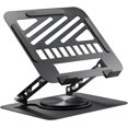 thumbnail image 1 of SIABC-Portable Support Ajustable pour Ordinateur Portable avec Design Ergonomique, Se Plie pour le Rangement, Noir, Rotation à 360°, 1 of 4