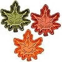 Fall Autumn Thanksgiving Maple Leaf Stackable Salsa Bowls, Snack, Dip, Crackers, Olives, Nuts or Candy Serving Dishes Bundle Set of 3