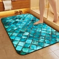 thumbnail image 5 of 1pc Blue Mosaic Tile Texture Bathroom Rug Bathroom Decor and Qccessories- Durable,Anti Slip,And Quick Drying,Suitable For Indoor/outdoor Use - Perfect For Bathrooms,Bedrooms,Kitchens, 5 of 9
