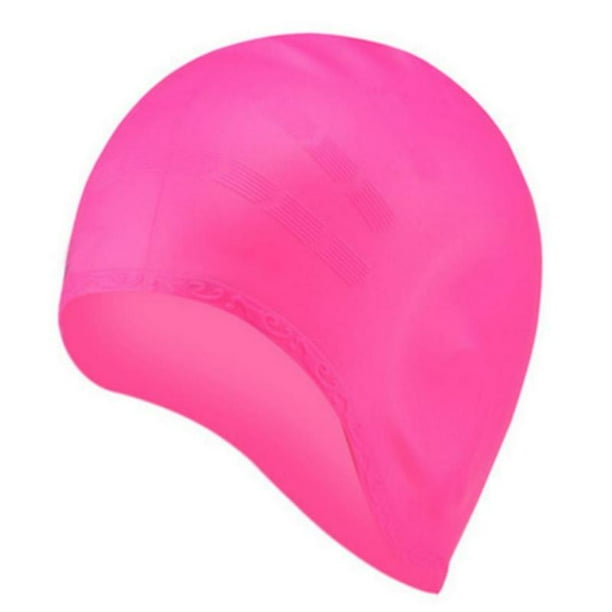 Luxsea Swim Cap Cover Ears for Long Hair, Silicone Swimming Cap for