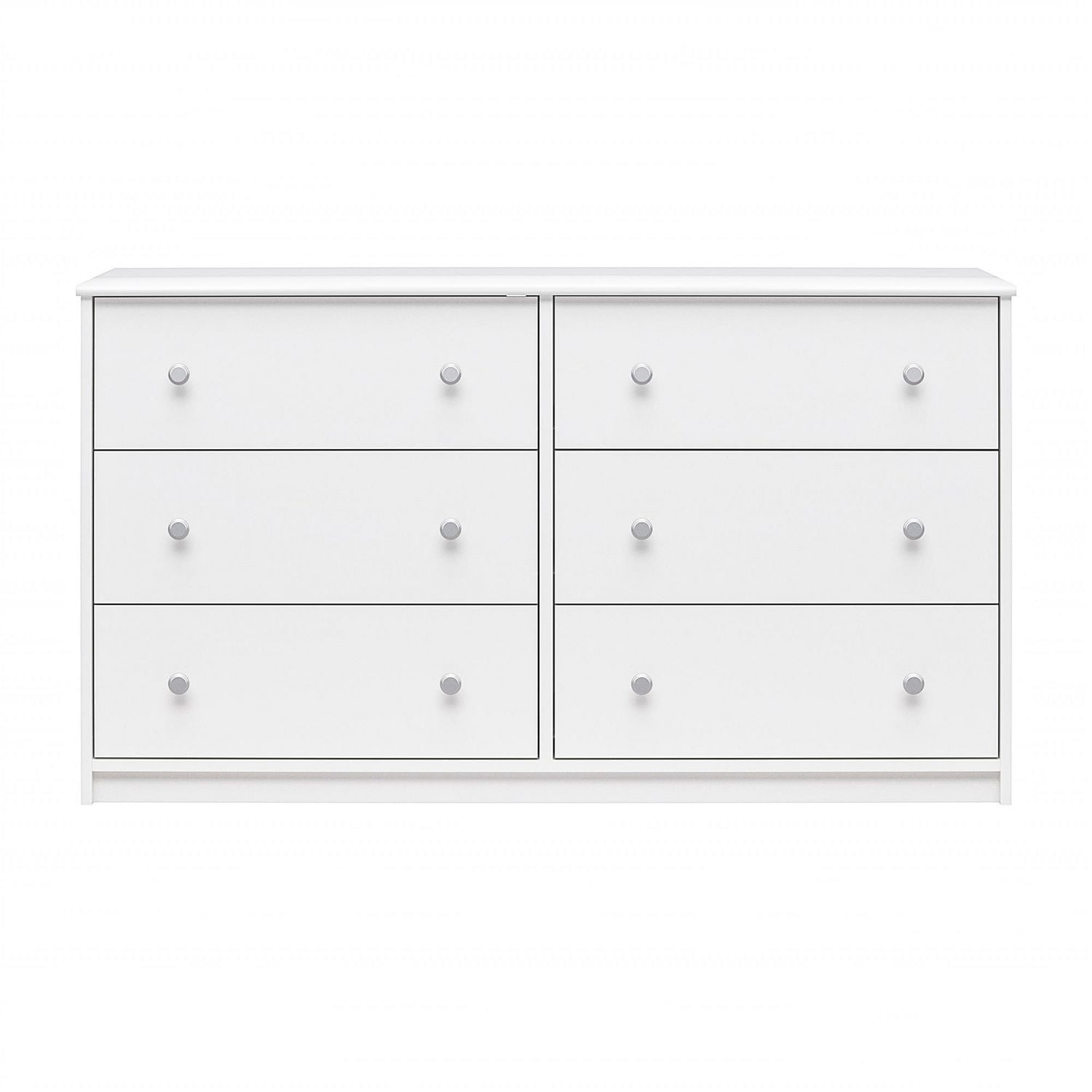 Ameriwood Home Ellwyn 6 Drawer Wide Dresser, White