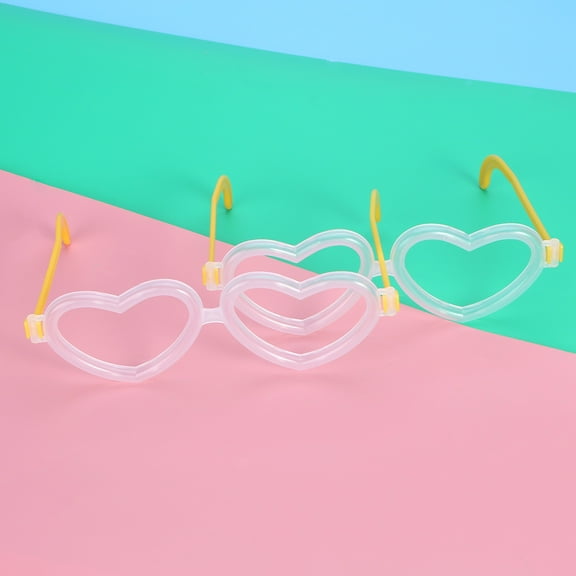 COSMOBETTY 30Pcs Light Up Accessories Heart-shaped Glasses For Night Time Events And Discos Light Up