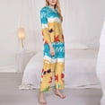 thumbnail image 3 of Kdxio Hello Summer1 Women's Pajama Sets Long Sleeve Button Down Sleepwear Nightwear Soft Pjs Lounge Sets-XX-Large, 3 of 7