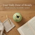 thumbnail image 4 of REGALWOVEN Small Ceramic Square Bud Vase, Mini Cube Flower Vase with Wide Mouth, Matte Geometric Decorative Vase for Desk Green 2.8"L x 2.8"W x 2.8"H, 4 of 6