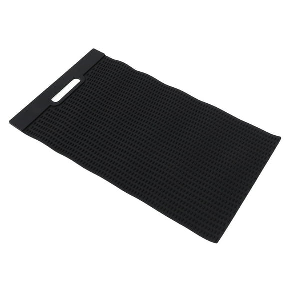 DEEPCRAFF Fish Cutting Board for Boat 61x35.5x0.6in Black PVC Rectangular Antislip and Filleting 1Set