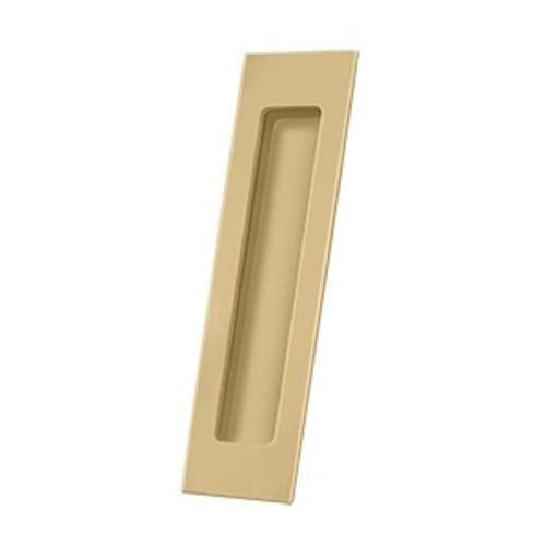Deltana FP7178U4 Flush Pulls, Solid Brass Flush Pull, Rectangular, HD, 7" x 1-7/8" x 3/8", Solid Brass Polished Brass … (Satin Brass)