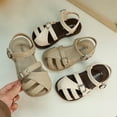 thumbnail image 5 of Otqutp Birthday Footwear for Toddler Girls Toddler Big Kids Summer Casual Roman Hollow Out Baotou Sandals for 2 to 11 Years, 5 of 5