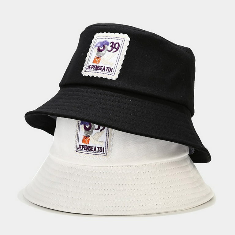 Retro Cotton Fisherman Folding Portable Blue Caps Outdoor Headgear,Light Sunshade Hats harmtty
