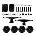 thumbnail image 1 of S SERENABLE Accessoires de Skateboards Professionnels, Roues de Longboard, Patins de Levage, Entretoises, Extérieur, Roues Noires, 1 of 9