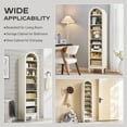 thumbnail image 7 of SinCiDo Arched Bookshelf, 8-Tier Open Shelf Bookcase, Medium Density Fiberboard, 7 of 7