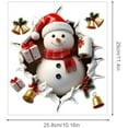 thumbnail image 4 of Santa Claus Broken Wall Cartoon Christmas Decal - Removable PVC Holiday Wall Sticker for Home, Party, or Room Decor, 4 of 4