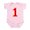Petal Pink, variant on CafePress - ONE Infant Bodysuit - Baby Light Bodysuit, Size Newborn - 24 Months