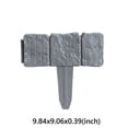 thumbnail image 2 of HAHUT Plastic Garden Retaining Fence, Garden Edging Decorative Border for Landscaping, Multi-Purpose Imitation Stone-Look Fences Edging Barrier for Yard/Patio/Flower Bed Path (Gray), 2 of 8