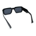 thumbnail image 7 of Mod Thick Plastic Minimal Plastic Retro Fashion Sunglasses All Black, 7 of 7