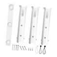 thumbnail image 1 of DYNWAVECA 3 Tube Rod Holder, with Mounting Screws,Portable Sturdy Fishing Rod Rack Adjustable for Garage Storage, Trailer, Kayak Boat white, 1 of 9