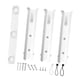 thumbnail image 1 of Portacañas de 3 tubos con tornillos de montaje, portátil y resistente. blanco, 1 of 9