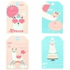 Party Llama Happy Birthday Gift Tags 4 Different Designs 2 x 3 Inch 50 Total Stickers