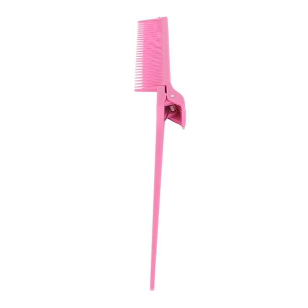 Peine Con Clip Para Resaltar, Eficiente Peine De Cola De Rata Rosa Profesional Para Teñir