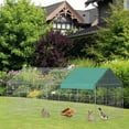 thumbnail image 2 of PawHut Outdoor Metal Kennel Enclosure for Small Animals, Green, 2 of 10