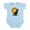 Sky Blue, variant on - Halloweem Cat Infant Bodysuit - Baby Light Bodysuit, Size Newborn - 24 Months