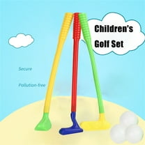 Mini Golf Club Set For Big Kids Teens, 3 Golf Clubs 3 Balls Outdoor Leisure Sports Toy, Complete Miniature Golf Equipment For Active Play And Skill Building