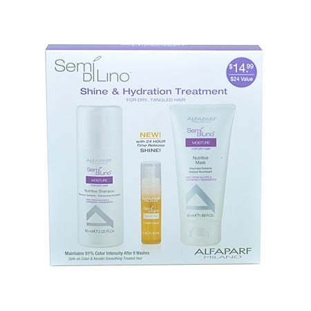 Alfaparf Semi Di Lino Moisture Shine & Hydration Treatment Set