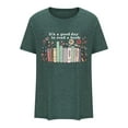 thumbnail image 4 of Teacher Shirts Women Wildflowers Book T Shirt Book Lover Tshirt Book Reading Shirt Teaching Life Short Sleeve Tee Tops, 4 of 4