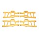 thumbnail image 1 of 4 Pcs Front Rear Suspension Arms Set for HSP Racing 94111 1/10 RC Car Upgrade Parts Replacement Gold, 1 of 1