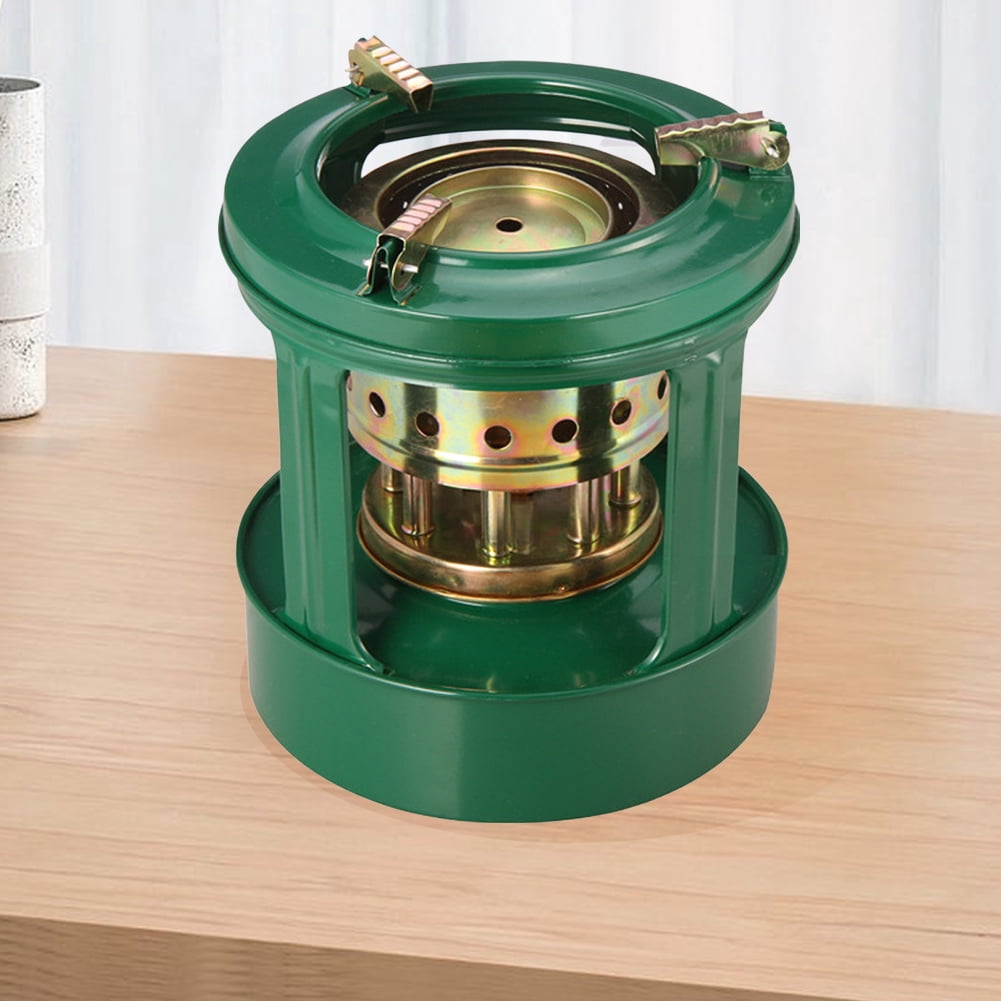 Yucurem Camping Stoves Heaters Iron Outdoor 8 Wicks Kerosene Cooking Stove for Picnic Camping Kitchen Utensils (Green)
