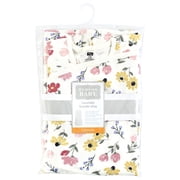 Hudson Baby Infant Girl Convertible Swaddle Sleep Sack, Soft Painted Floral, 0-3 Months