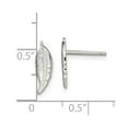 thumbnail image 4 of Auriga Fine Jewelry 925 Sterling Silver Feather Stud Earrings for Women (L-17.2mm, W- 4.48mm), 4 of 5