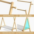 Kids Clothing Rack, Kids Dress Up Rack with Storage Shelf & Double Rods